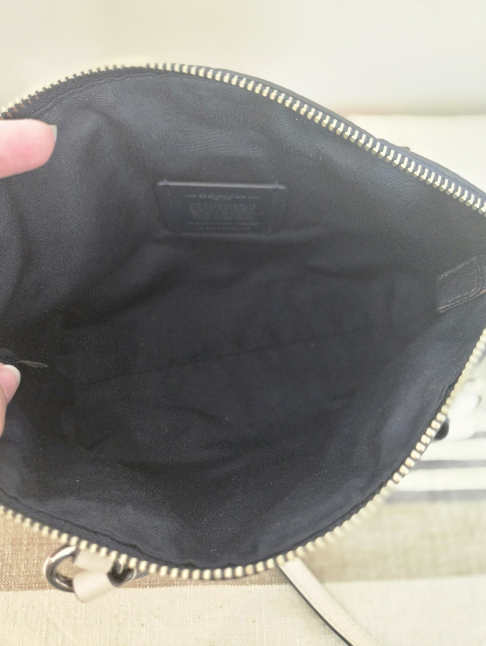 Coach Mini Kelsey Satchel in Navy Pebbled Leather F59853 - Picture 12 of 16